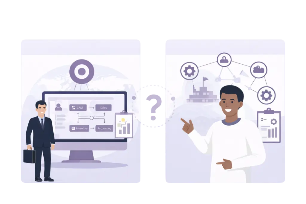 Odoo ERP Dashboard Interface View