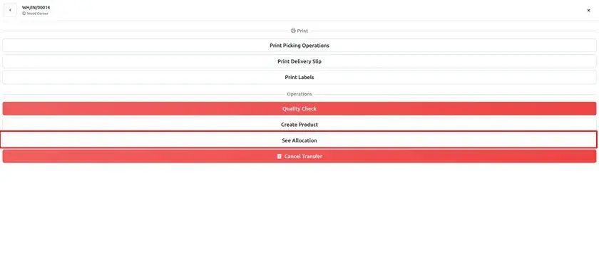 Backorder creation option in Odoo 20 Barcode