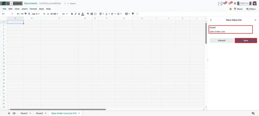 Odoo 20 Spreadsheet cell formatting options for value orientation