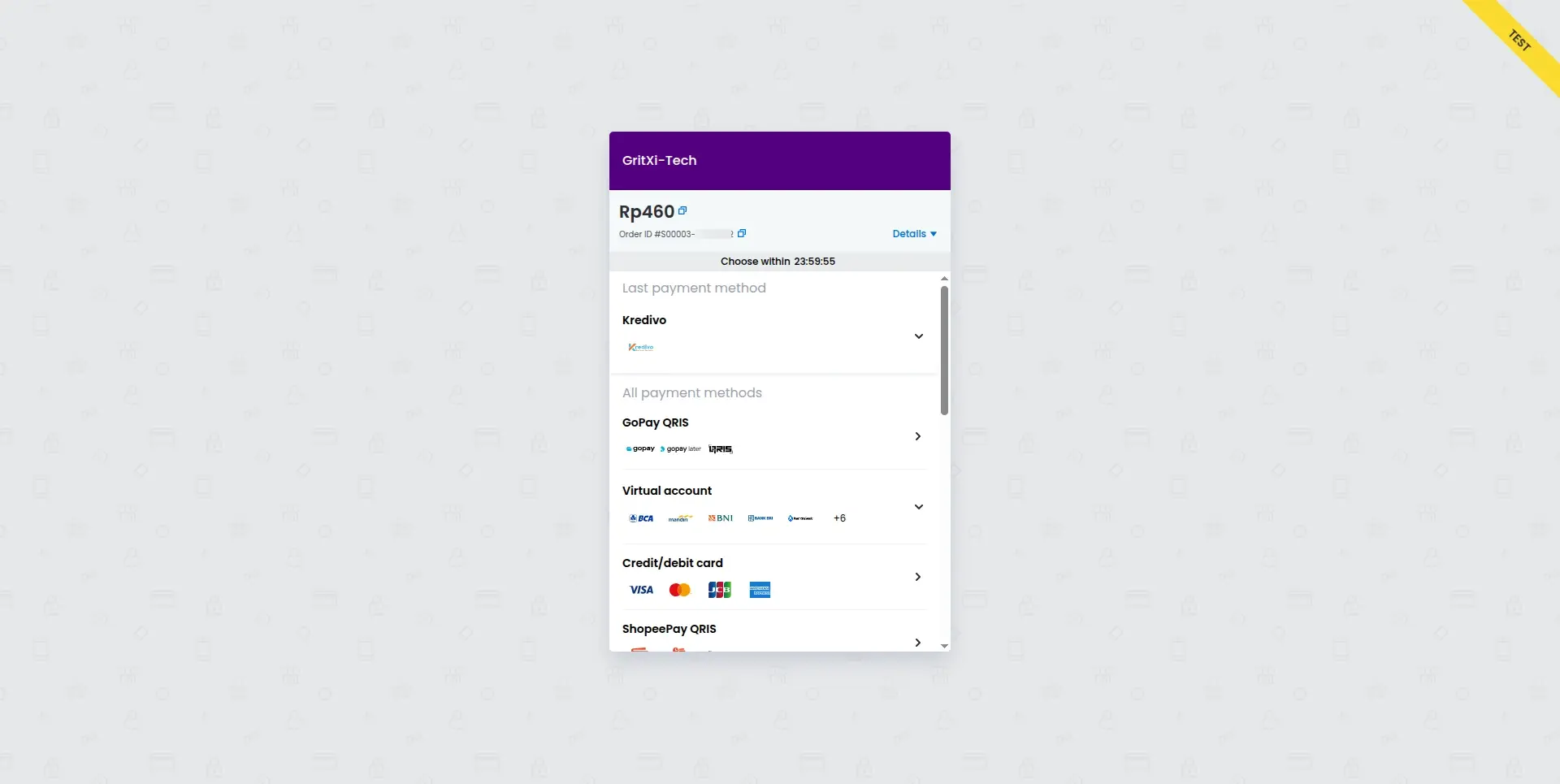 Midtrans Hosted Payment Page