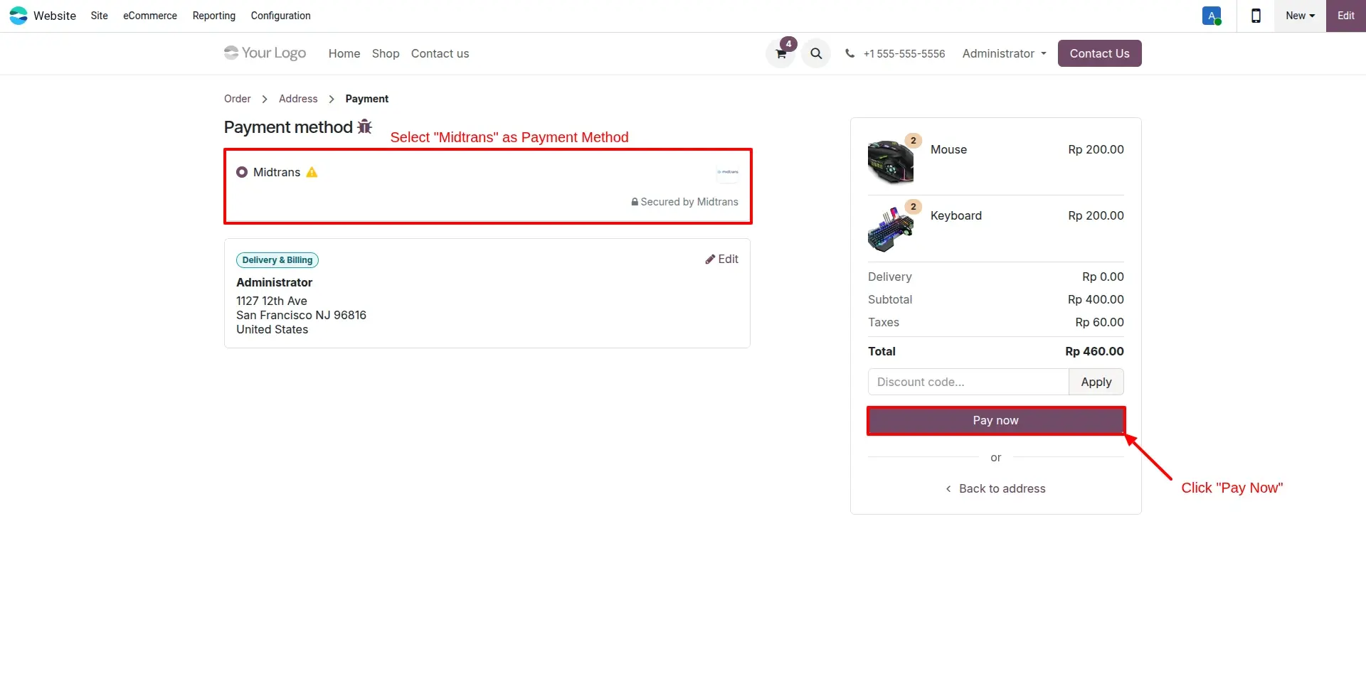 Checkout and Payment Method Selection Flow