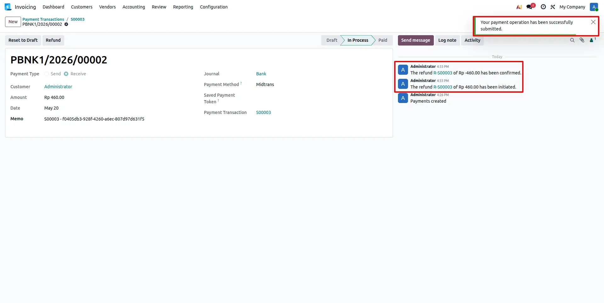  Refund Confirmation and Transaction Synchronization