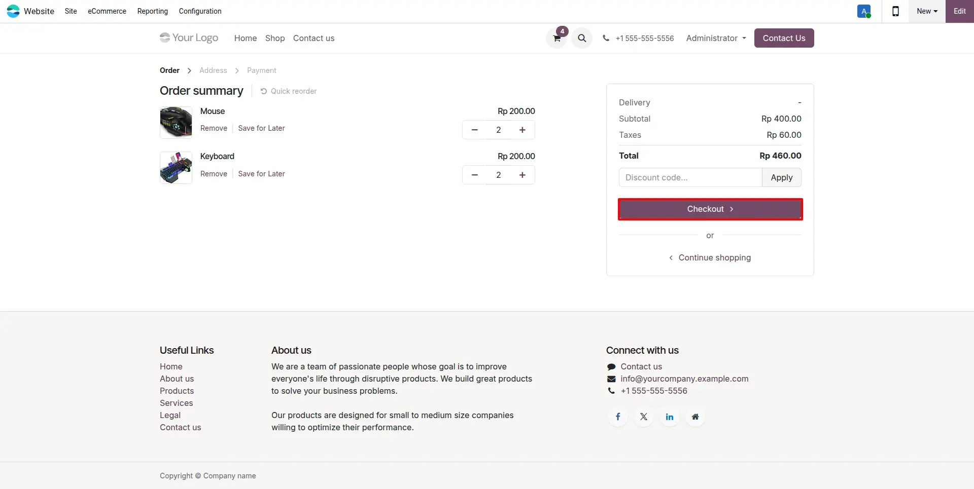 Checkout and Payment Method Selection Flow