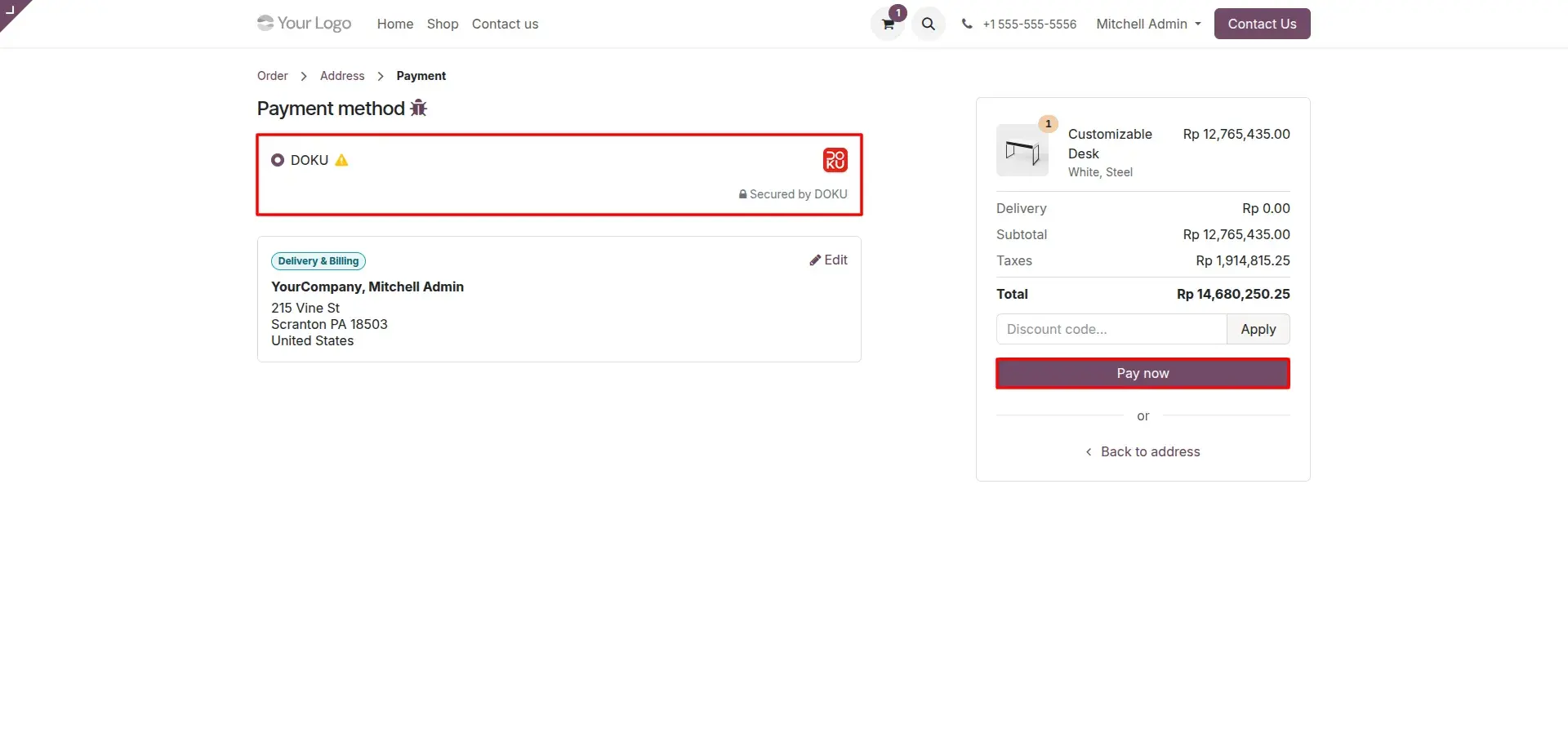 DOKU Payment Selection