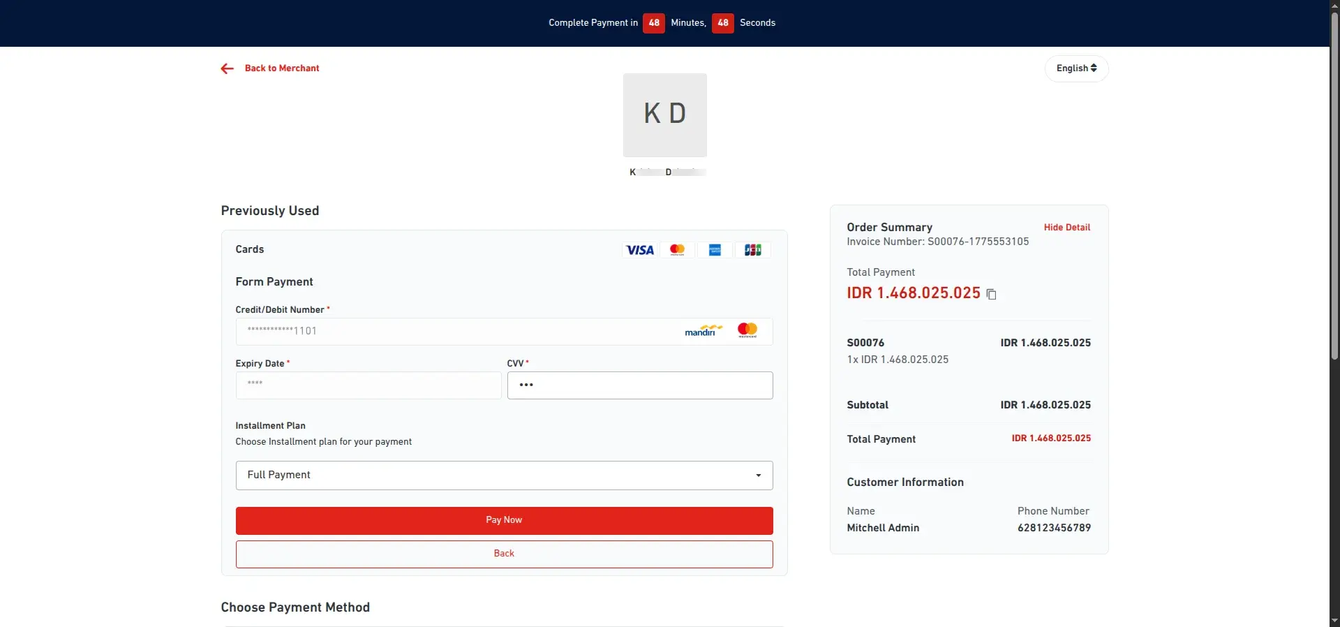 DOKU Payment Success and Odoo Confirmation