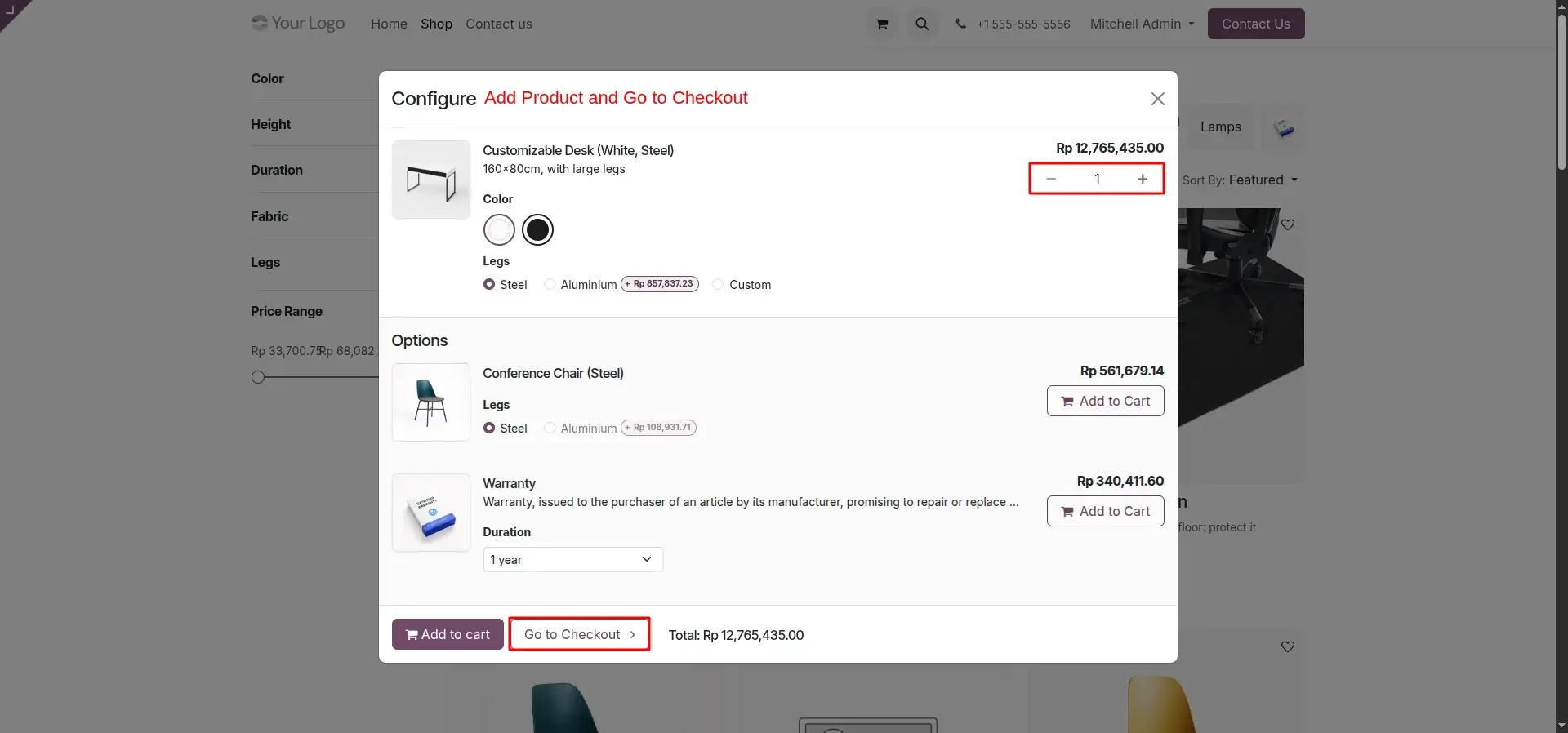 Order Review and Checkout