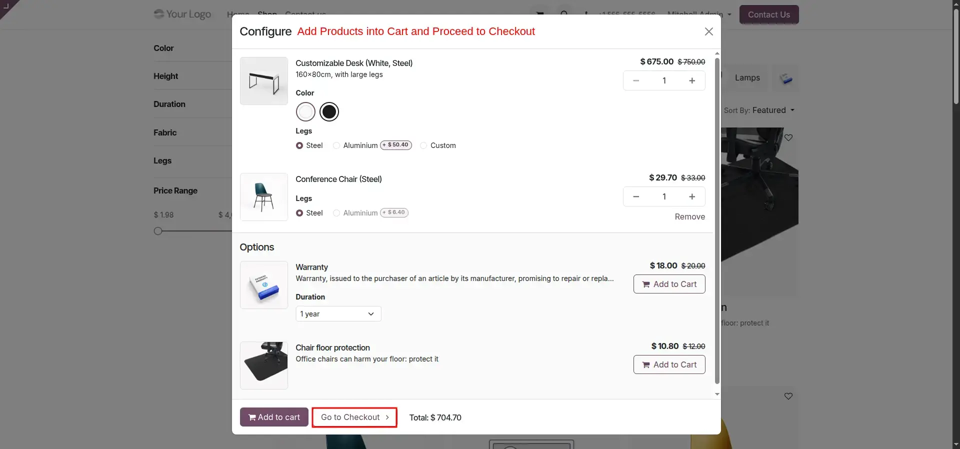 Quick Order Access