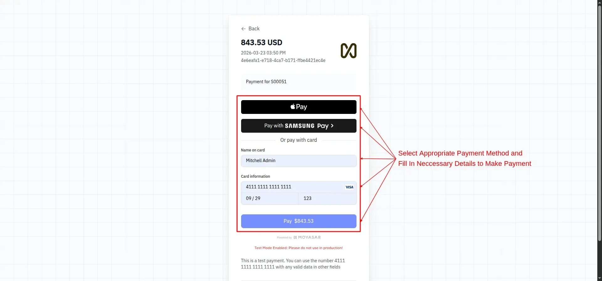 Seamless Payment Experience
