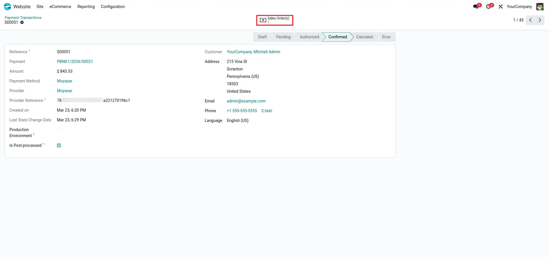 Backend Transaction Monitoring
