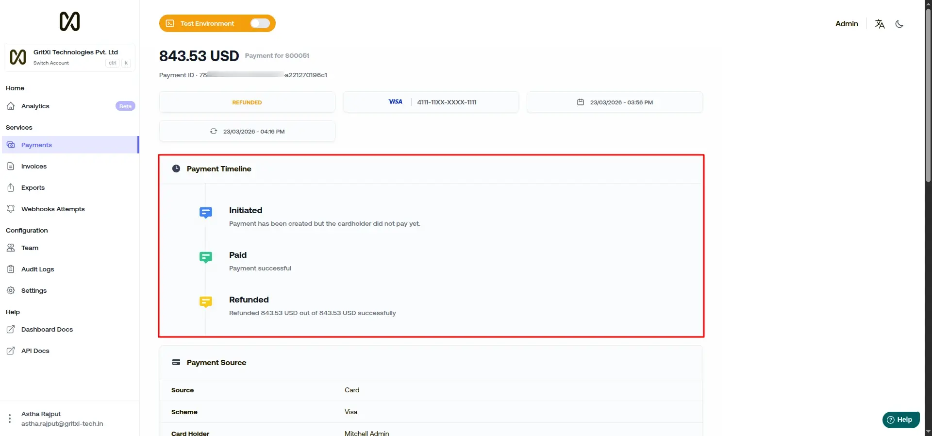 Detailed Payment Timelines
