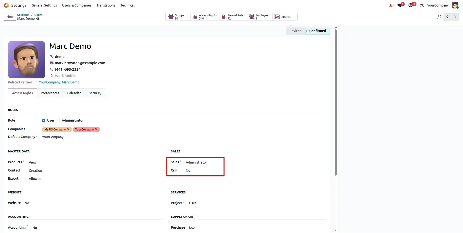 CRM No Access Enforcement