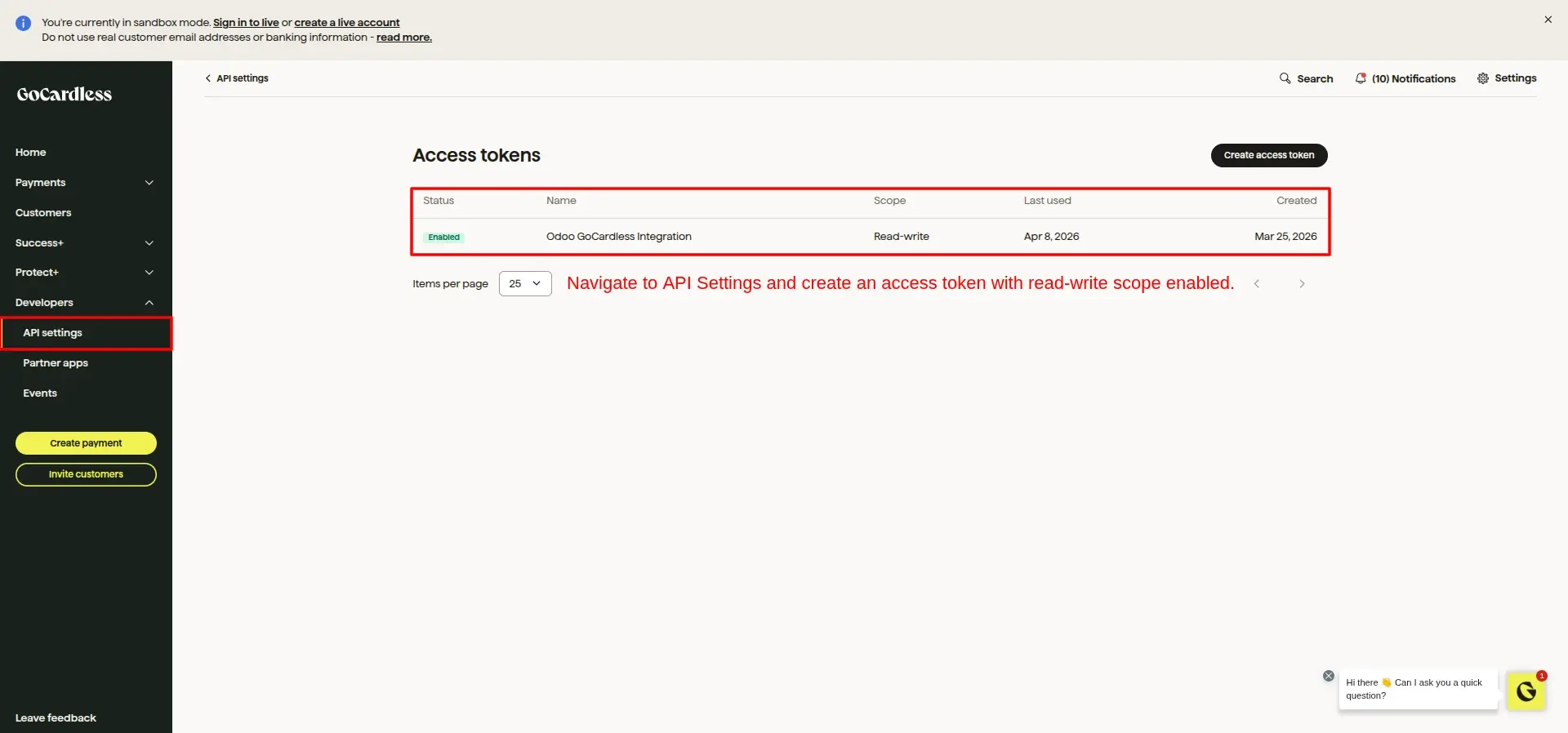 Generate Access Token
