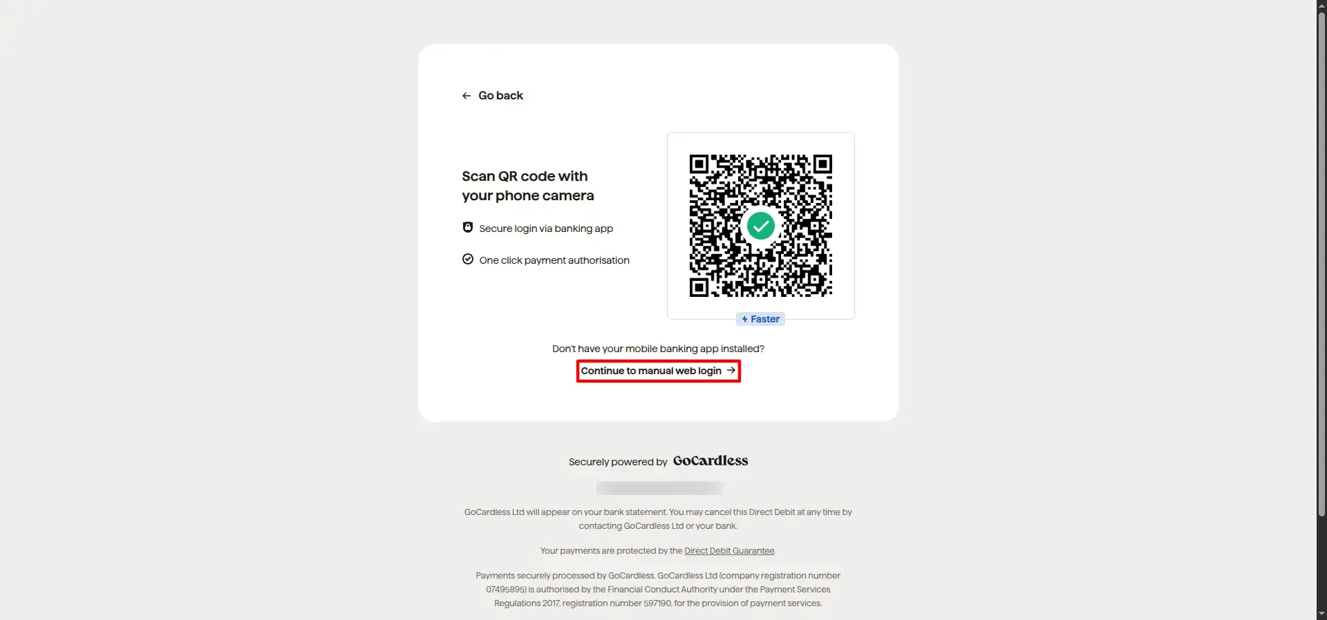 Authorize Direct Debit