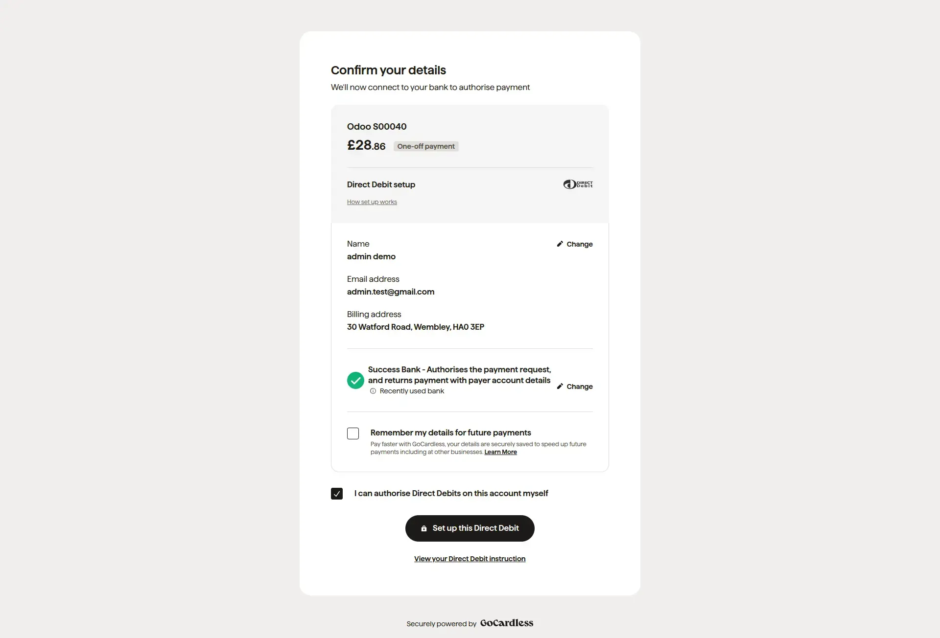 Review & Confirm Payment