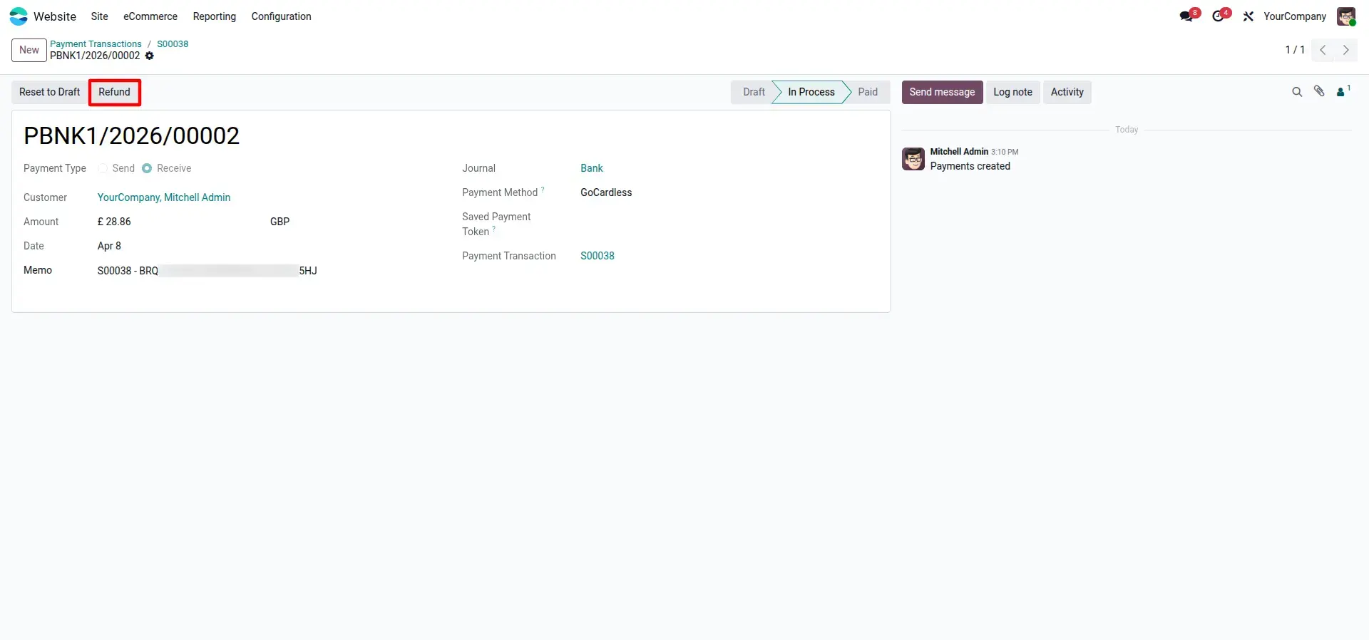 Manage Refunds in Odoo