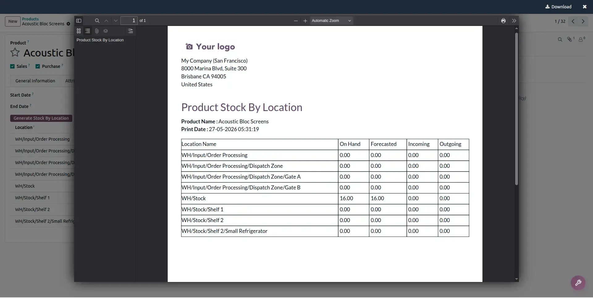 Preview Custom Reports