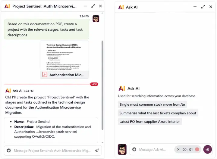 Intelligent Project Creation