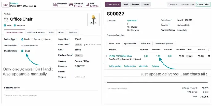 Inventory Management in odoo 20