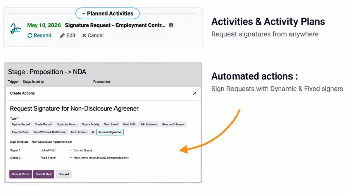 Odoo Sign in odoo 20