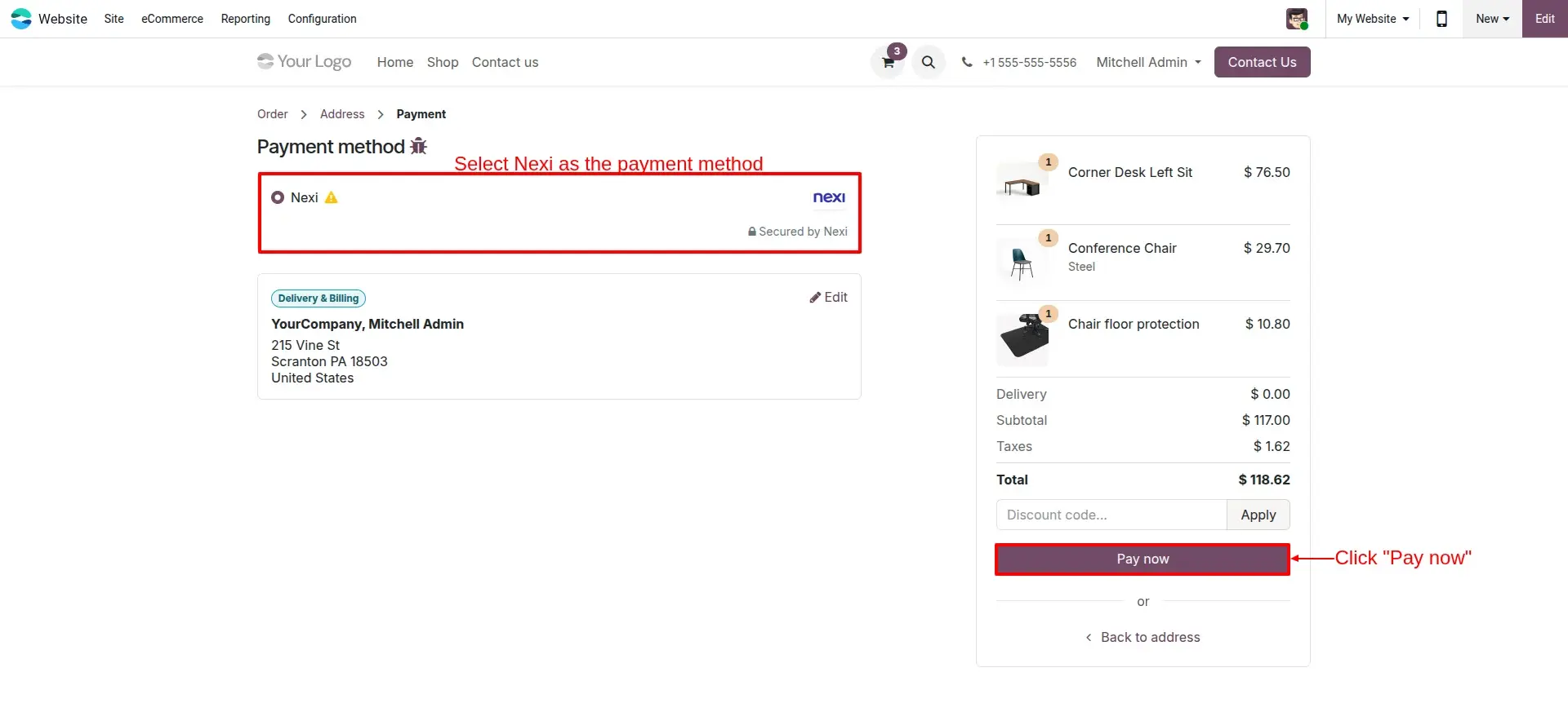 Payment Selection