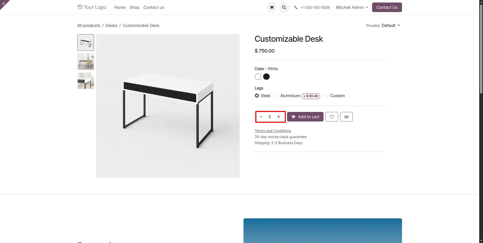 Automatic Quantity Adjustment