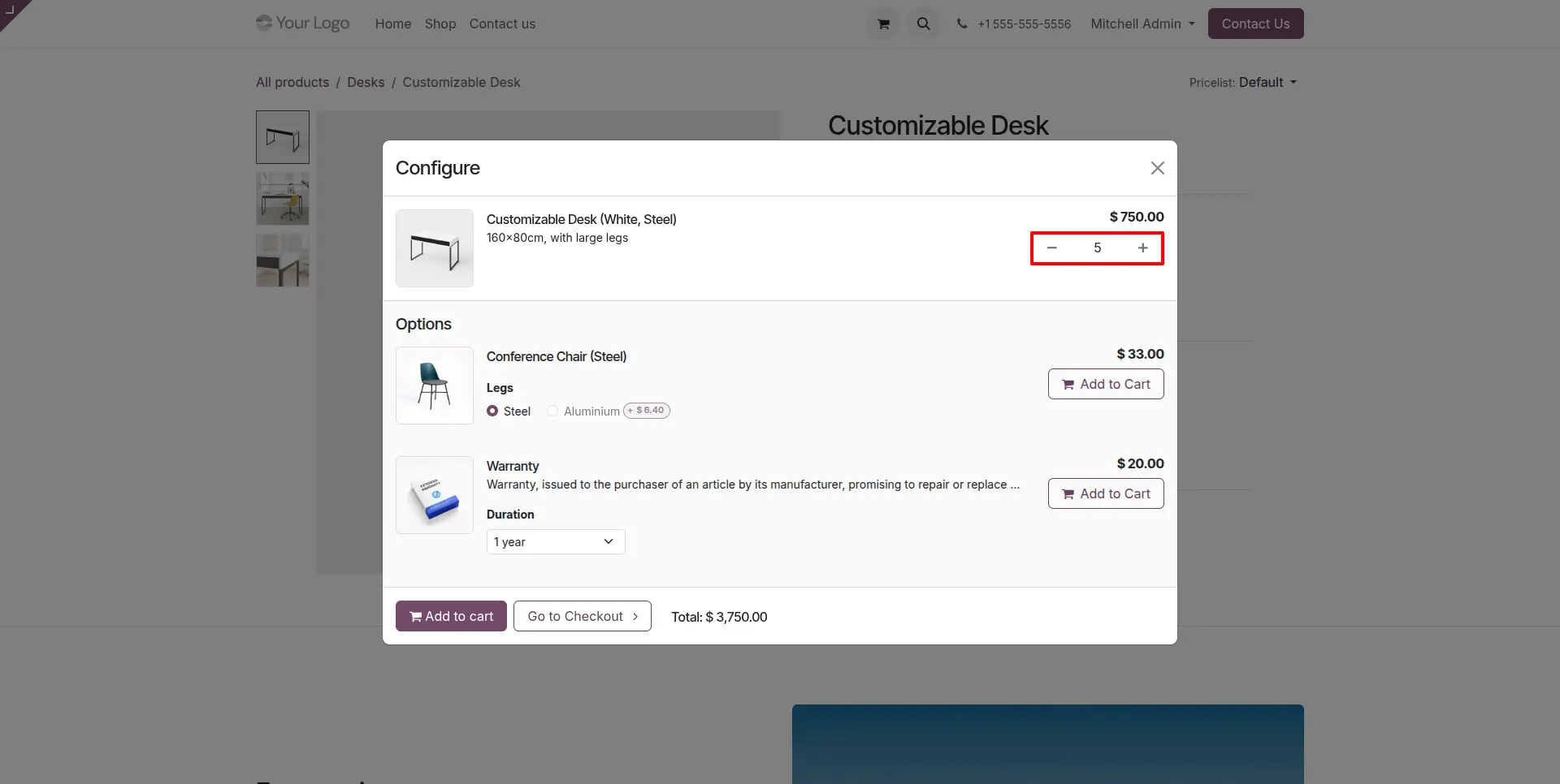 Automatic Quantity Adjustment